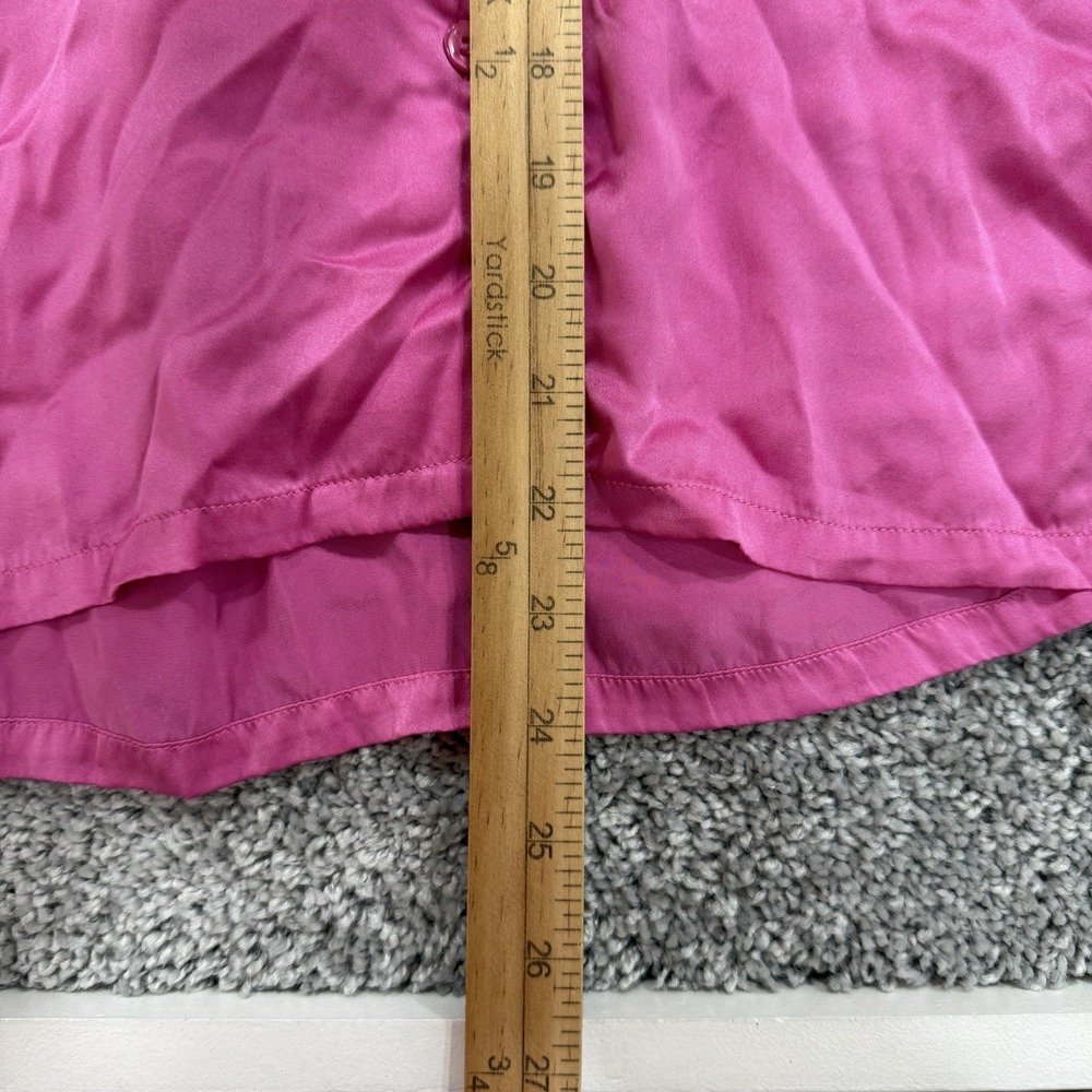 Eberjey Inez Washable Silk Pajama Set Top Pants S Pink Quiet Luxury Breathable - Picture 4 of 16